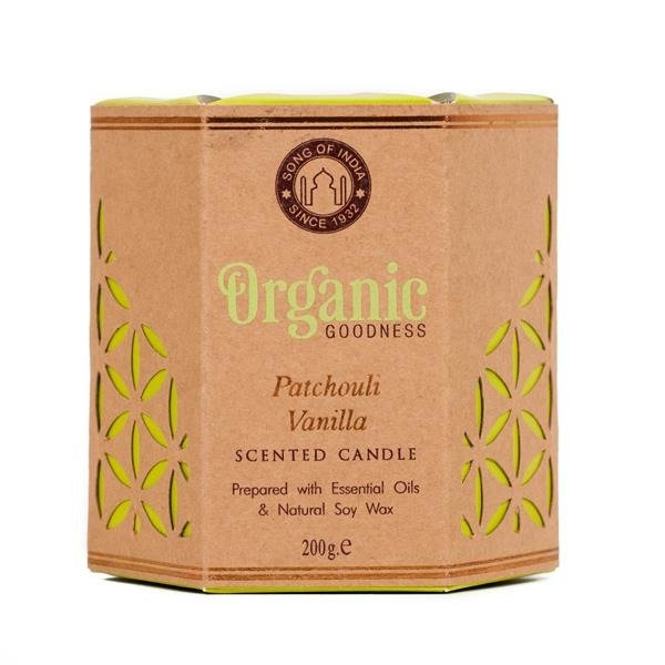Sojowa świeca zapachowa - Patchouli Vanilla 200g