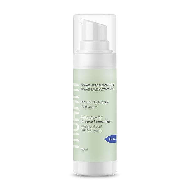 Wygładzające serum z kwasem migdałowym 10%  i kwasem salicylowym 2% Mohani