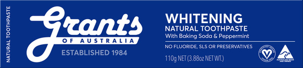 Wybielająca, naturalna pasta do zębów Grants of Australia - bez fluoru