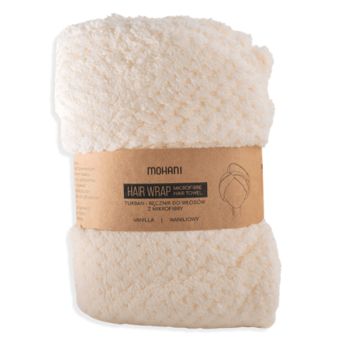 4251_1 Turban - ręcznik do włosów z mikrofibry Mohani - biały