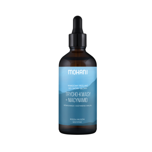 Równoważący peeling trycho-kwasy + niacynamid do skóry głowy Mohani 100ml
