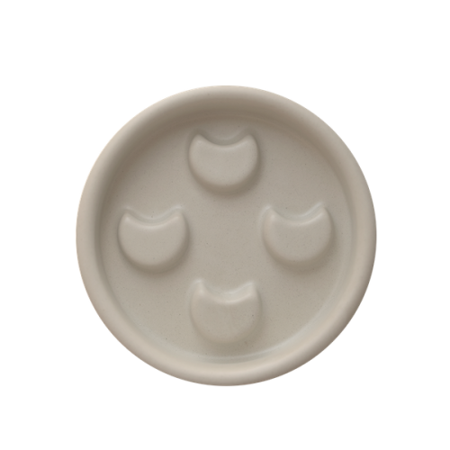 Mydelniczka ceramiczna Lunula szara matowa