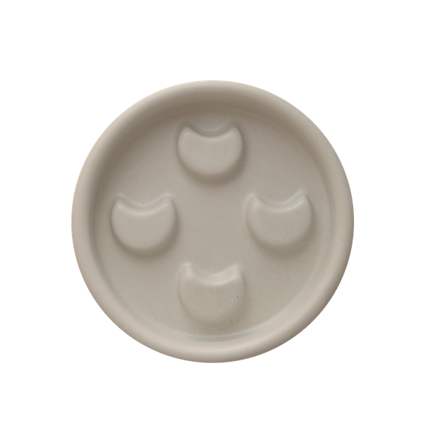 Mydelniczka ceramiczna Lunula szara matowa