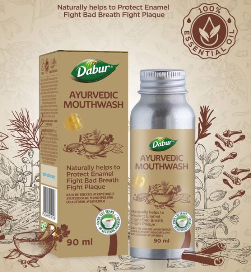 4686_1 Ajurwedyjski Płyn do płukania ust Dabur 90ml
