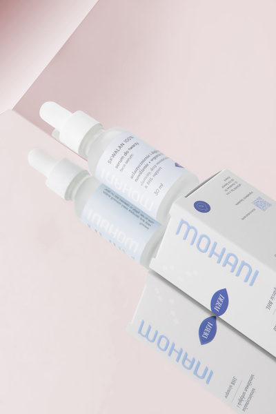 Skwalan - naturalne serum nawilżające Mohani