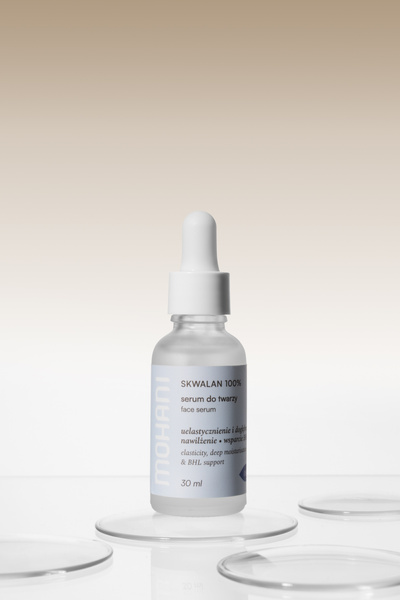 Skwalan - naturalne serum nawilżające Mohani