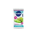 Chusteczki do różnych powierzchni o zapachu aloesu i ogórka, 100% biodegradowalne, 40 szt. Ecozone
