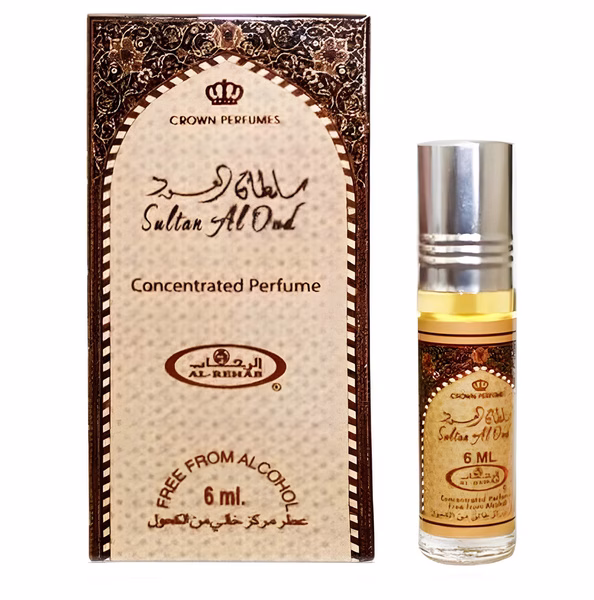Perfumy Al-Rehab Oud Sultana 6ml z agarem i nutami drzewnymi (2)