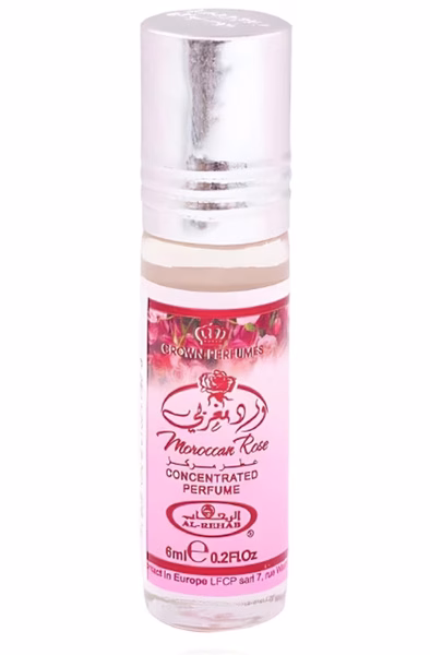 Perfumy Al Rehab Moroccan Rose 6ml z marokańską różą i świeżymi kwiatami