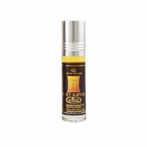Perfumy Al Rehab Oud & Rose 6ml z alanem i różą
