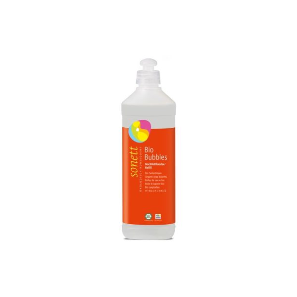 Bio-Bańki mydlane dla dzieci, płyn uzupełniający, Sonett, 500 ml Bio-Bańki mydlane dla dzieci, płyn uzupełniający, Sonett, 500 ml