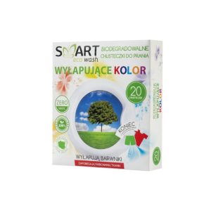 Biodegradowalne chusteczki wyłapujące kolor, 20 chusteczek, Smart Eco Wash