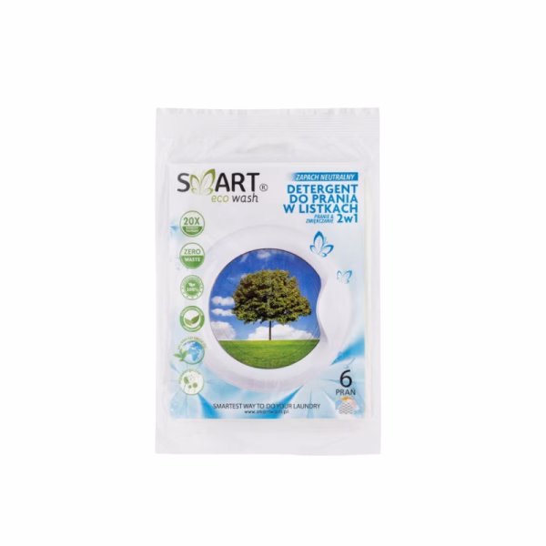 Biodegradowalne listki do prania Smart Eco Wash zapach neutralny 6 prań (2)