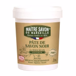 Czarne mydło pasta czyszcząca Maitre Savon de Marseille z olejem lnianym 1kg