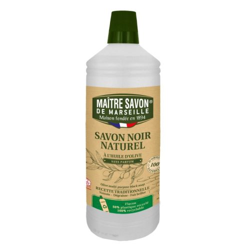 Czarne mydło w płynie z olejem z oliwek, Oliwka, 1l, Maitre Savon Czarne mydło w płynie z olejem z oliwek, Oliwka, 1l, Maitre Savon