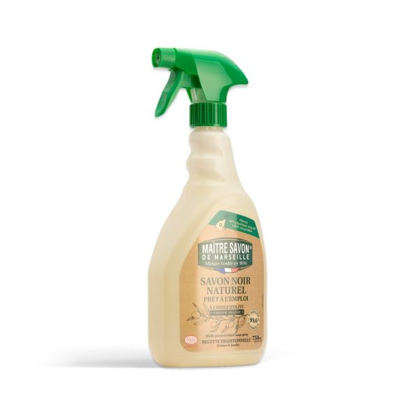 Czarne mydło w sprayu MIGDAŁ, uniwersalny środek czyszczący, ECOCERT, 750 ml, Maitre Savon de Marseille (zdjęcie 3) Czarne mydło w sprayu MIGDAŁ, uniwersalny środek czyszczący, ECOCERT, 750 ml, Maitre Savon de Marseille