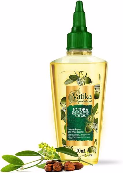 Dabur Olejek do włosów Jojoba - 100 ml | Nawilżenie i regeneracja Olejek do włosów Dabur Jojoba do nawilżenia i regeneracji 100ml