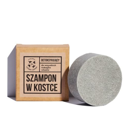 Detoksykujący szampon do włosów w kostce, 75 g, Cztery Szpaki Detoksykujący szampon do włosów w kostce, 75 g, Cztery Szpaki