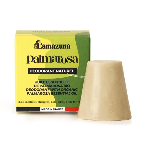Dezodorant w kostce z olejkiem eterycznym PALMAROSA, COSMOS ORGANIC, 30 ml, Lamazuna Dezodorant w kostce z olejkiem eterycznym PALMAROSA, COSMOS ORGANIC, 30 ml, Lamazuna