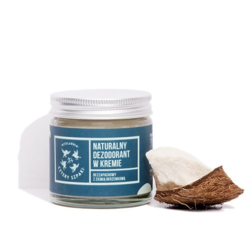 Naturalny dezodorant w kremie, bezzapachowy, 60 ml, Cztery Szpaki Naturalny dezodorant w kremie, bezzapachowy, 60 ml, Cztery Szpaki