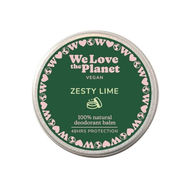Dezodorant w kremie ZESTY LIME (LUSCIOUS LIME), certyfikowany, bez aluminium, VEGAN, 35g, We love the planet