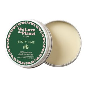 Dezodorant w kremie ZESTY LIME (LUSCIOUS LIME), certyfikowany, bez aluminium, VEGAN, 35g, We love the planet