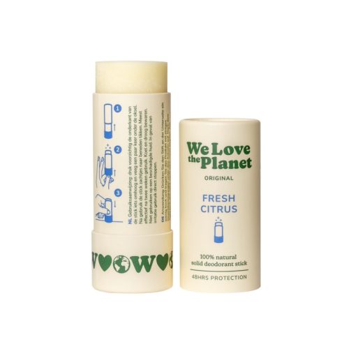 Dezodorant w sztyfcie FRESH CITRUS (FOREVER FRESH), certyfikowany, bez aluminium, 40g, We Love The Planet Dezodorant w sztyfcie FRESH CITRUS (FOREVER FRESH), certyfikowany, bez aluminium, 40g, We Love The Planet