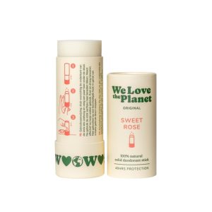 Dezodorant w sztyfcie SWEET ROSE (SWEET SERENITY), certyfikowany, bez aluminium, 40g, We Love The Planet