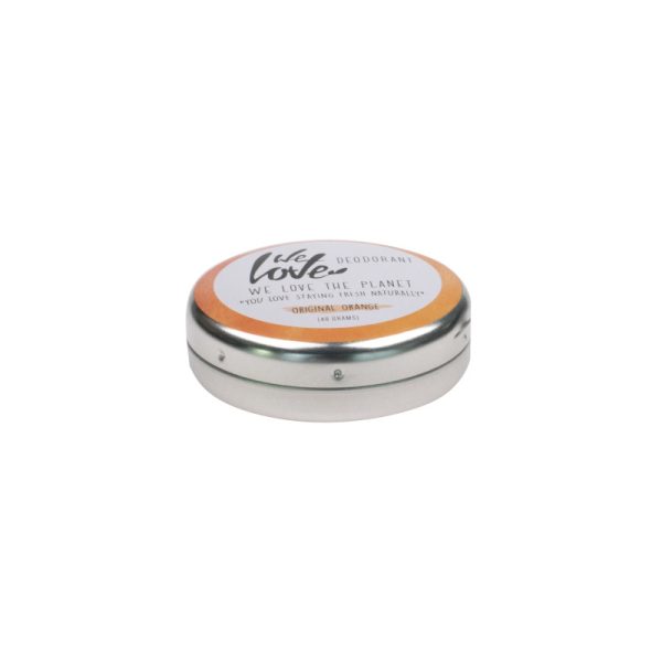 Dezodorant w kremie Original Orange, 48g, Certyfikowany, bez aluminium, WYSOKA JAKOŚĆ, We love the planet (zdjęcie 3) Dezodorant w kremie Original Orange, 48g, Certyfikowany, bez aluminium, WYSOKA JAKOŚĆ, We love the planet