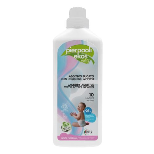 Dodatek do prania z aktywnym tlenem, bezzapachowy, 1 litr, Pierpaoli Ekos Baby Dodatek do prania z aktywnym tlenem, bezzapachowy, 1 litr, Pierpaoli Ekos Baby