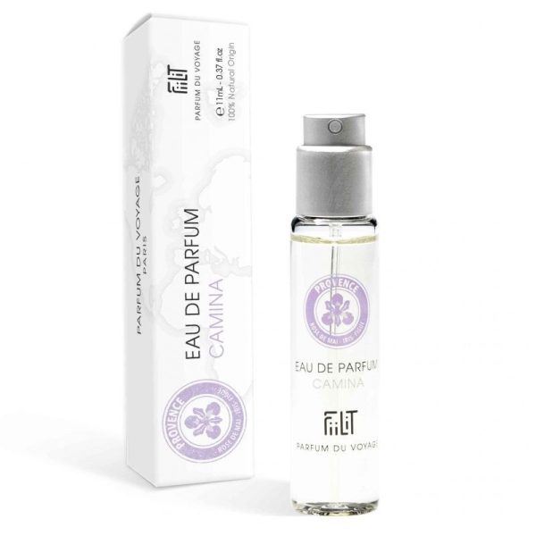 Ekskluzywna ekologiczna woda perfumowana, zapach: Camina - Provence, buteleczka, Zero Waste, 11 ml, FiiLiT