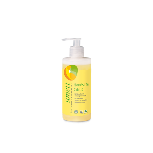 Ekologiczne mydło w płynie CYTRUS, z dozownikiem, 300 ml, Sonett