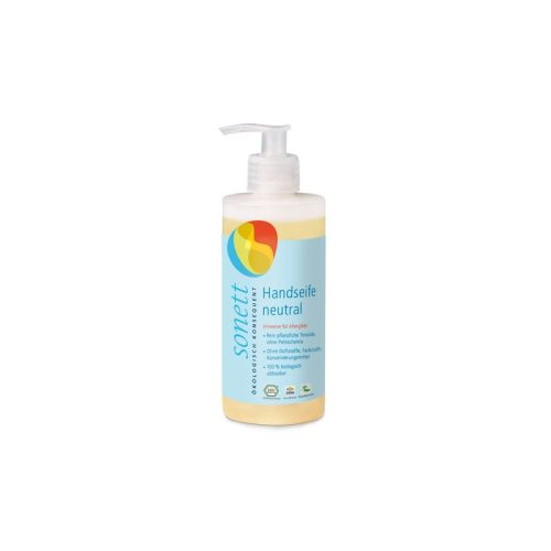 Ekologiczne mydło w płynie NEUTRAL / SENSITIV, z dozownikiem, 300 ml, Sonett Ekologiczne mydło w płynie NEUTRAL / SENSITIV, z dozownikiem, 300 ml, Sonett