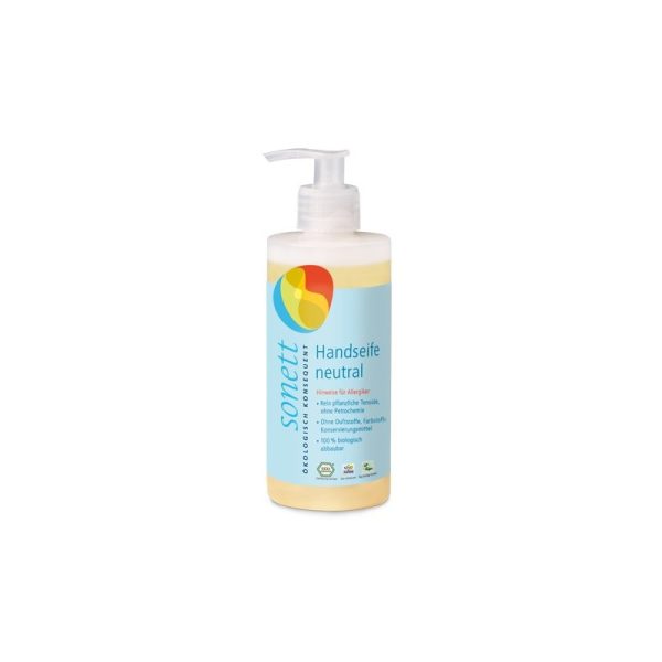 Ekologiczne mydło w płynie NEUTRAL / SENSITIV, z dozownikiem, 300 ml, Sonett