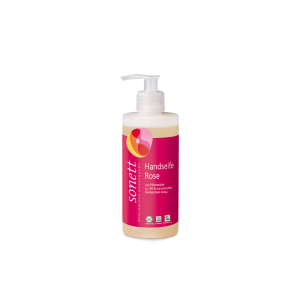 Ekologiczne mydło w płynie RÓŻA, z dozownikiem, 300 ml, Sonett