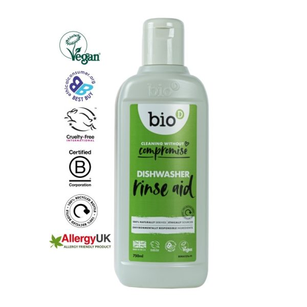 Ekologiczny płyn nabłyszczający do zmywarek, 750 ml, Bio-D