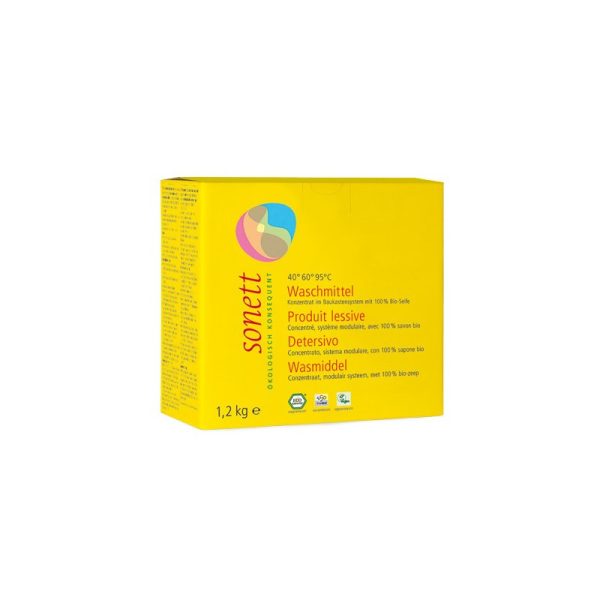 Ekologiczny proszek do prania z mydłem w 100 % BIO, 1,2 kg, Sonett Ekologiczny proszek do prania z mydłem w 100 % BIO, 1,2 kg, Sonett