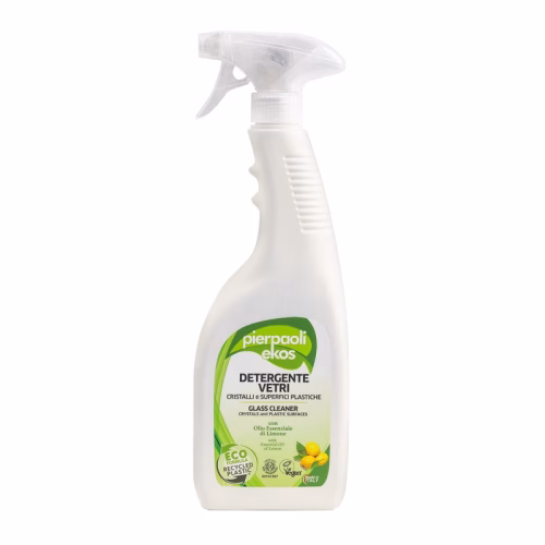 Ekologiczny spray do czyszczenia szkła, luster i kryształów, CYTRYNOWY, 750ml, Pierpaoli Ekos Spray do czyszczenia szkła Pierpaoli Ekos cytrynowy 750ml ekologiczny