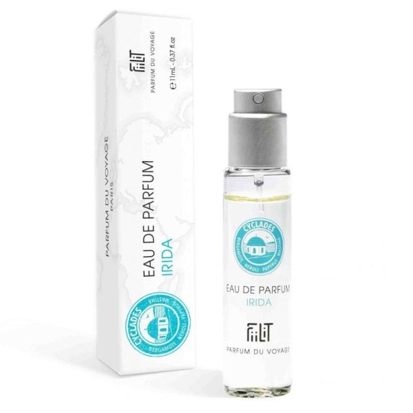 Ekskluzywna ekologiczna woda perfumowana, zapach: Irida - Cyclades, buteleczka, Zero Waste, 11 ml, FiiLiT Ekskluzywna ekologiczna woda perfumowana, zapach: Irida - Cyclades, buteleczka, Zero Waste, 11 ml, FiiLiT