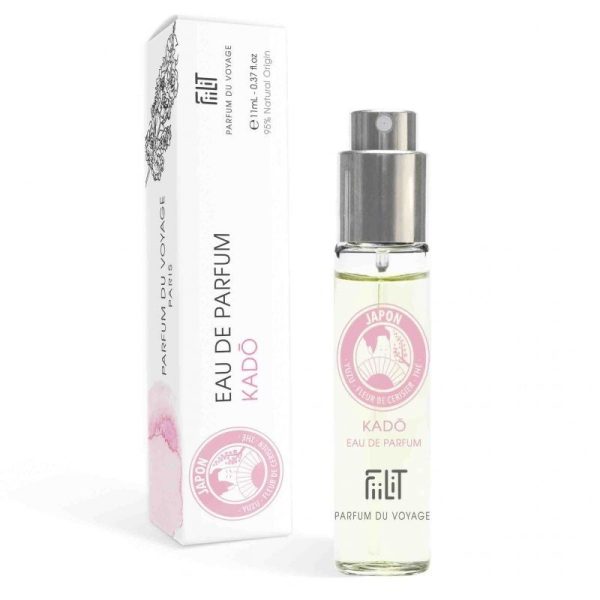 Ekskluzywna ekologiczna woda perfumowana, zapach: Kado - Japon, buteleczka, Zero Waste, 11 ml, FiiLiT Ekskluzywna ekologiczna woda perfumowana, zapach: Kado - Japon, buteleczka, Zero Waste, 11 ml, FiiLiT