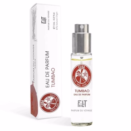 Ekskluzywna ekologiczna woda perfumowana, zapach: Tumbao-Cuba, buteleczka, Zero Waste, 11 ml, FiiLiT Woda perfumowana FiiLiT Tumbao-Cuba 11ml zero waste