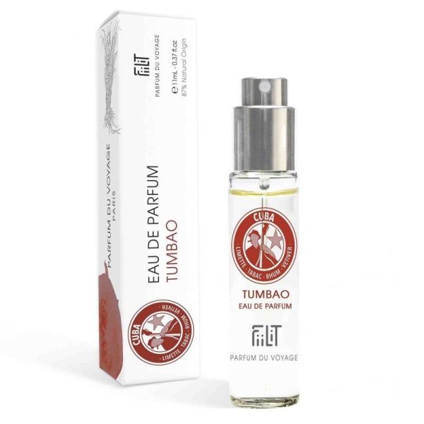 Ekskluzywna ekologiczna woda perfumowana, zapach: Tumbao-Cuba, buteleczka, Zero Waste, 11 ml, FiiLiT Ekskluzywna ekologiczna woda perfumowana, zapach: Tumbao-Cuba, buteleczka, Zero Waste, 11 ml, FiiLiT