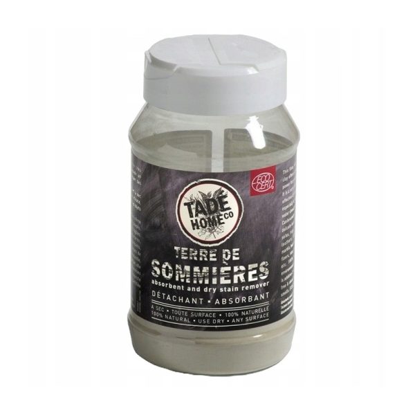 Glinka z Sommieres, odplamiacz i absorbant na sucho, Ecodetergent, ECOCERT, 200g, Tadé Home Glinka z Sommieres, odplamiacz i absorbant na sucho, Ecodetergent, ECOCERT, 200g, Tadé Home