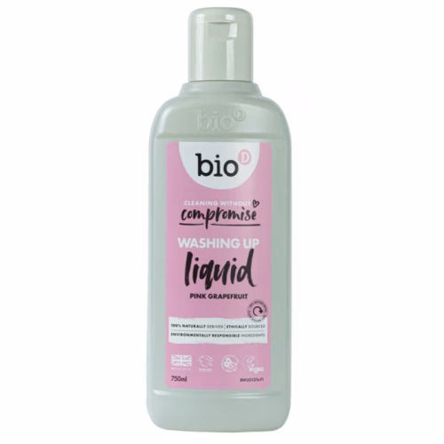 Hypoalergiczny skoncentrowany płyn do mycia naczyń GRAPEFRUIT, delikatny dla skóry, 750 ml, Bio-D (BWUG127) Płyn do mycia naczyń Bio-D grapefruit hipoalergiczny 750ml