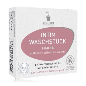 Kostka do higieny intymnej dla kobiet, bez mydła, no.141, COSMOS NATURAL, 50 g, BIOTURM