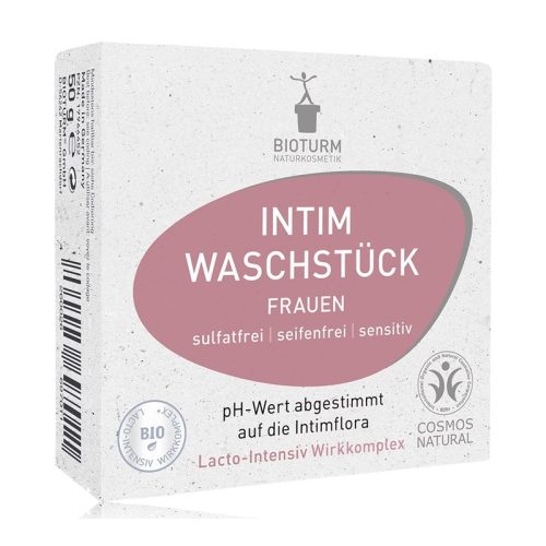 Kostka do higieny intymnej dla kobiet, bez mydła, no.141, COSMOS NATURAL, 50 g, BIOTURM Kostka do higieny intymnej dla kobiet, bez mydła, no.141, COSMOS NATURAL, 50 g, BIOTURM