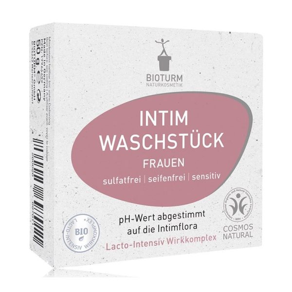 Kostka do higieny intymnej dla kobiet, bez mydła, no.141, COSMOS NATURAL, 50 g, BIOTURM