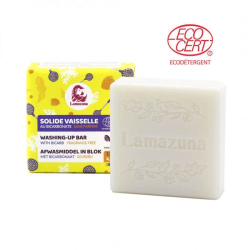 Kostka do mycia naczyń, bezzapachowa, EcoCert, 125g, Lamazuna Kostka do mycia naczyń, bezzapachowa, EcoCert, 125g, Lamazuna