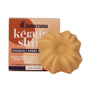 Maska i odżywka 2w1, do włosów zniszczonych, suchych lub matowych, KERATYNA ROŚLINNA, 74 ml, Lamazuna