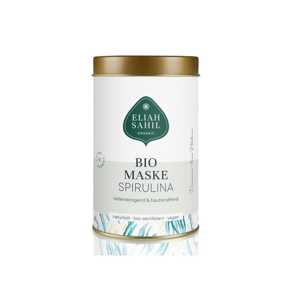 Maska organiczna ze Spiruliną, głęboko oczyszczająca, Zero Waste, 100 g, Eliah Sahil Maska organiczna ze Spiruliną, głęboko oczyszczająca, Zero Waste, 100 g, Eliah Sahil